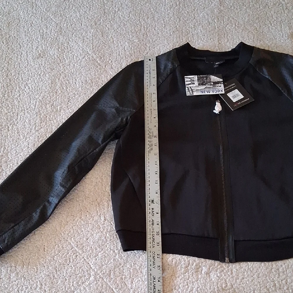 Elie Tahari Black Bomber Jacket